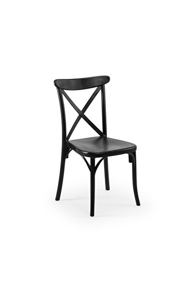 Tilia Capri Polipropilen Sandalye Siyah - Bahçe, Balkon, Dış Mekan, Kafe, Res...
