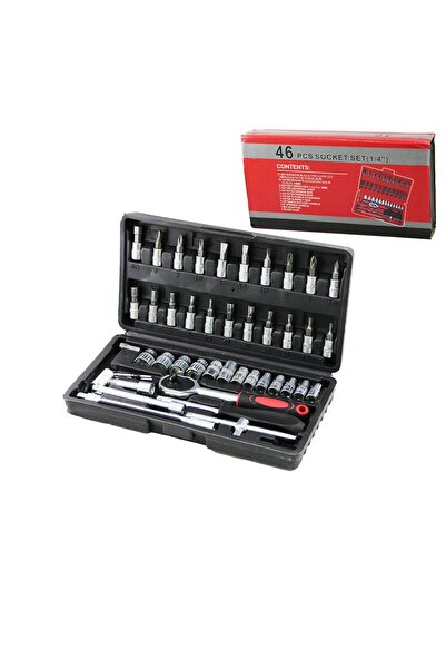 Greathings SET DE SCULE (46 PIESE) SET DE CHEI DE BUCĂTĂ (BIT DE 1/4 ", SĂRMĂ...