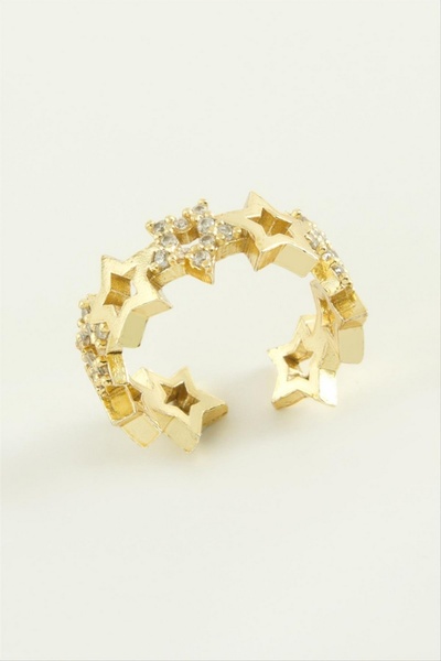 ZERO LAND خاتم حجر الزركون من NRZSNT (11256) - أصفر