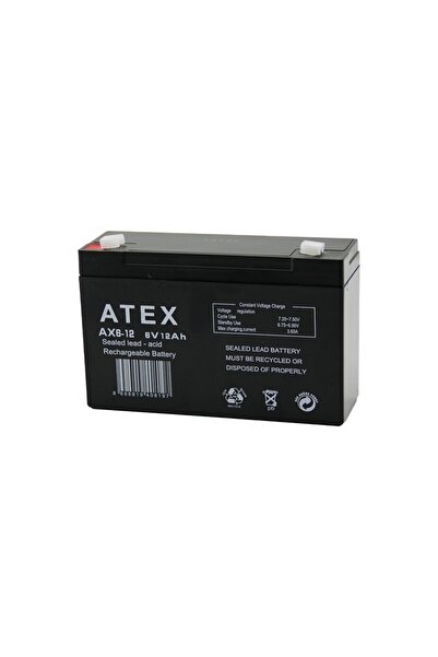 Greathings ATEX AX6-12 ( İNCE ) AKÜ ( 6V-12AH ) AMPER