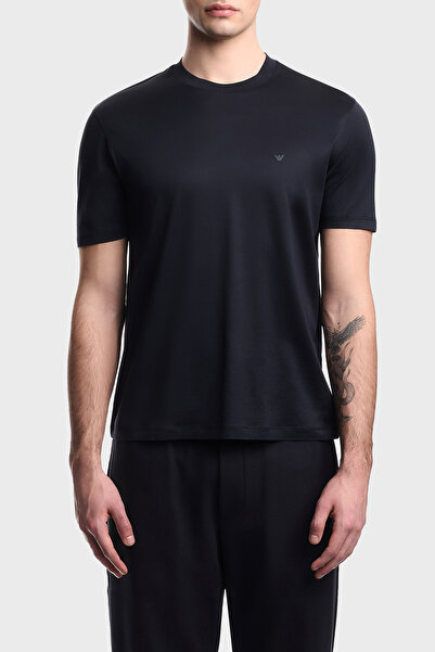 Emporio Armani Cotton Blend Regular Fit Crew Neck T-Shirt Men's t Shirt Em005...