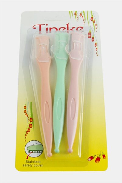 ZERO LAND Nrzsnt 3-Pack (12433) Eyebrow Razor-Colorful
