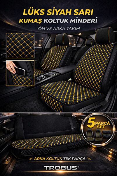 TROBUS Tegin Universally Compatible Fabric Seat Cushion Quilted Pattern Anti-...