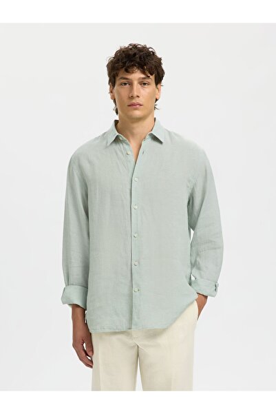 SELECTED Hemd 100% Leinen