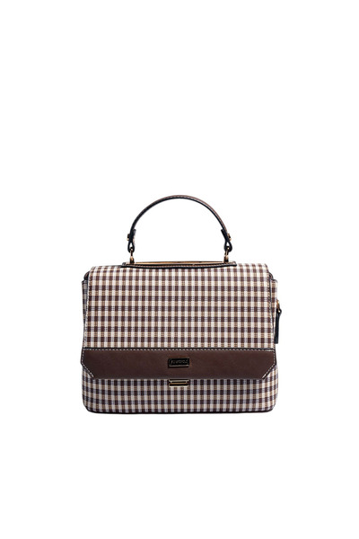 Silver Polo Silver & polo sp838 women's crossbody bag - plaid line square - s...