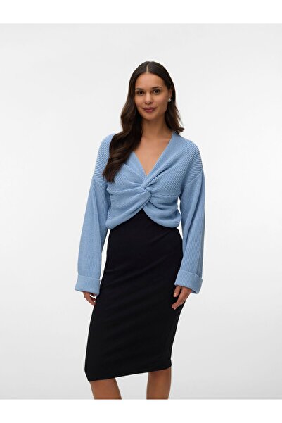 Mama Licious Gestricktes Oberteil Normal geschnitten V-Ausschnitt Tief angese...