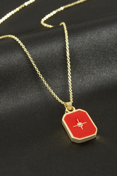 ZERO LAND Nrzsnt Star Enamel Necklace (14855) - Yellow