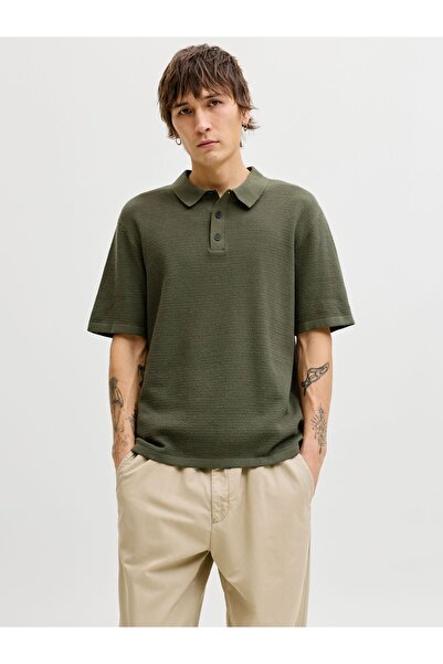 Jack & Jones Gestricktes Polo Einfarbig Gestricktes Polo