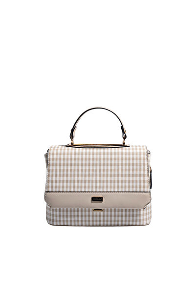 Silver Polo Silver & Polo SP838 Γυναικείο Τσάντα χιαστί Καρό Line Square Καφέ...