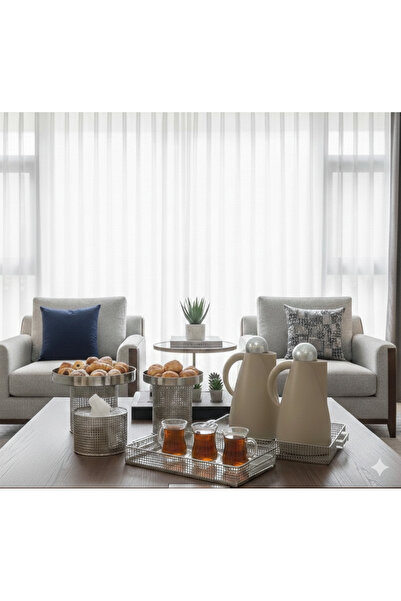 Generic ✨ Elegant hospitality set — Tea and coffee thermos, two trays, desser...