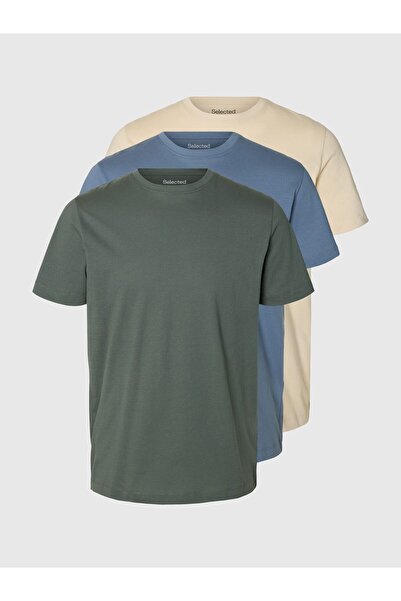 SELECTED T-Shirt 3er-Pack Baumwoll