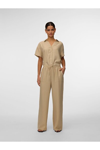 Vero Moda Hose mit weitem Beinschnitt VMMELANEY Hohe Taille Hose