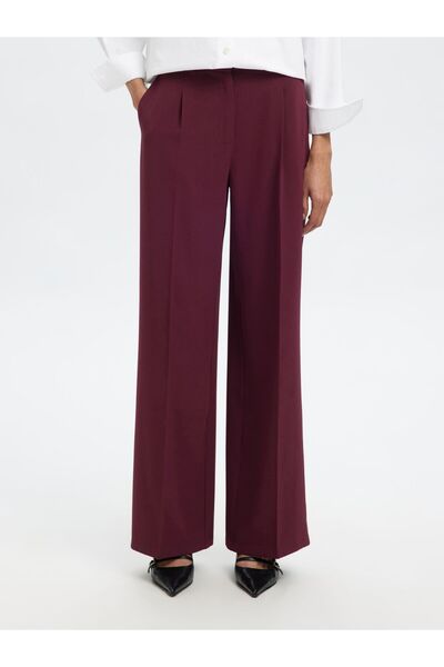 SELECTED Hose mit weitem Bein. Gewebte