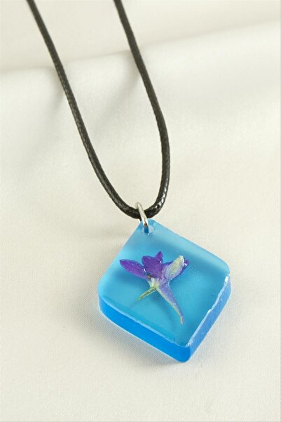 ZERO LAND Nrzsnt Poppy Flower Epoxy Pendant (15917) - Mi