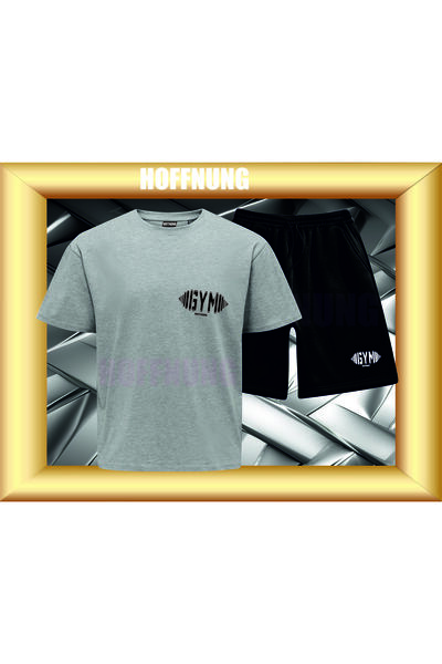 HOFFNUNG UNISEX ležerni set kratkih rukava sa GYM printom, za vanjsku upotreb...