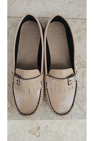 akix Καθημερινά Γυναικεία Παπούτσια Μπαλαρίνα με Γυαλιστερό Δέρμα, Πρώτης Ποι...