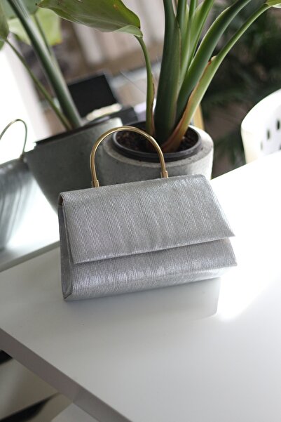 Moom Bag Ženska srebrna Laserski rez metalna večernja haljina sa Sa ručkom pr...