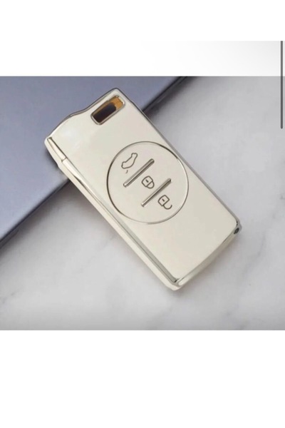CİHAN GROUP Chery Tiggo 7 Key Protection Case White/Chrome Please Check the S...