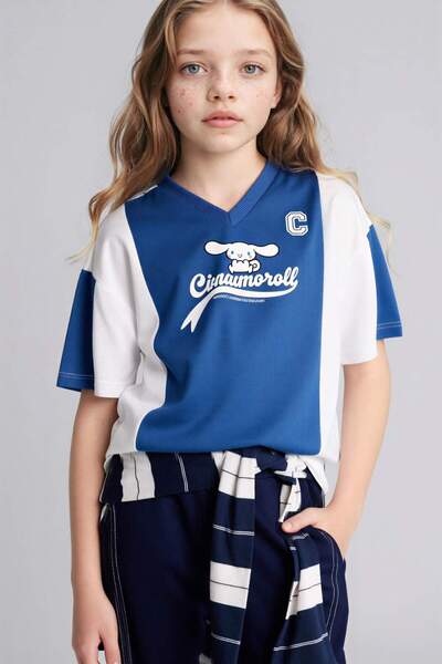 DeFacto Μπλουζάκι Cınnamoroll Oversize για κορίτσια G8504A826SM