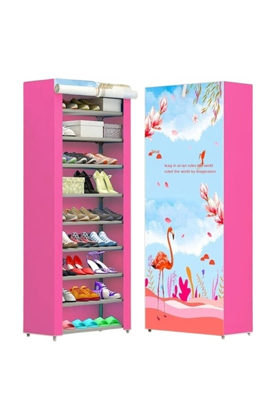 Generic 10 shelves cloth boot cabinet