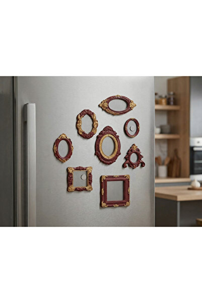 Aşk Müzesi Buzdolabı Magnet Vintage Çerçeve Seti
