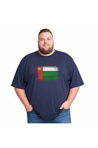 sngl Men's Large Size Short Sleeve Oman Flag Printed T-Shirt 3XL 4XL 5XL 6XL ...