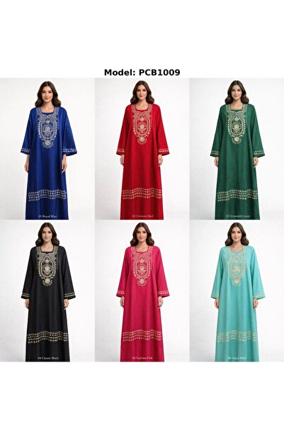 Kareem Miss Salma Women's Cotton jalabiya with luxurious oriental embroidery,...