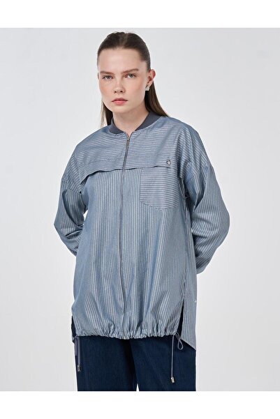 KYR Aller Λεπτομερές Κολεγιακό Κολάρο Τουνίκ Ίντιγκο