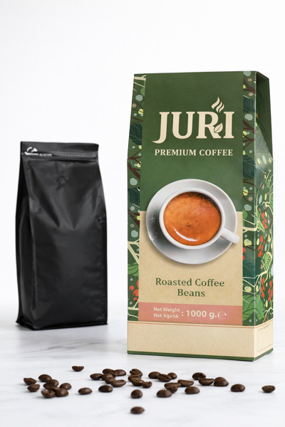 JURI Coffee Espresso Kahve Juri BLEND Günlük kavurma Orta Sert Dolgun Tat 1000g