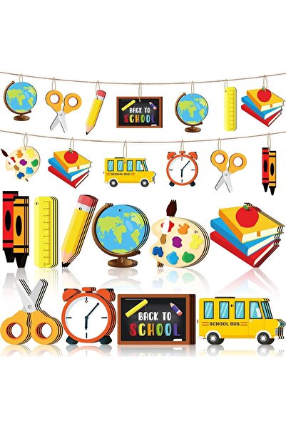 Arabest 30Pcs Back to School Hanging Decoration, First Day of School Themed W...