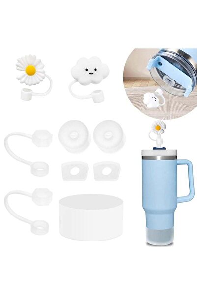 Arabest Stanley Cup Accessories Set Including 6 Pcs Silicone Spill Proof Stop...