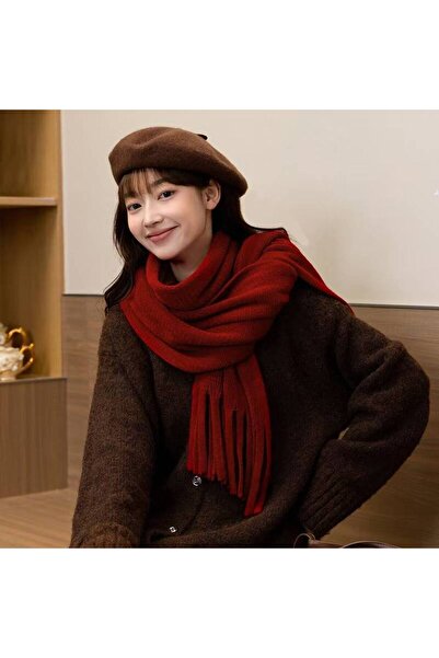 Generic Japanese Style Simple Imitation Cashmere Thickened Scarf Womens Winte...
