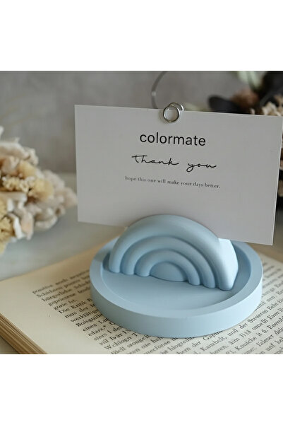 COLORMATE Mavi Gökkuşağı Notluk, Fotoğraf Ve Kart Tutucu, Not Tutucu Düğün Is...