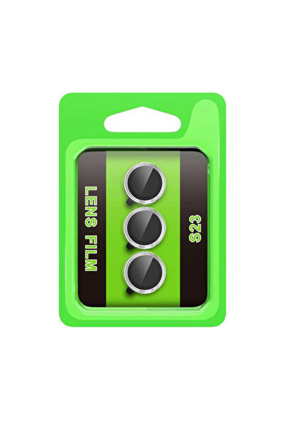 eco port عدسة الكاميرا المعدنية سامسونج جالاكسي S23 ريز - فضية