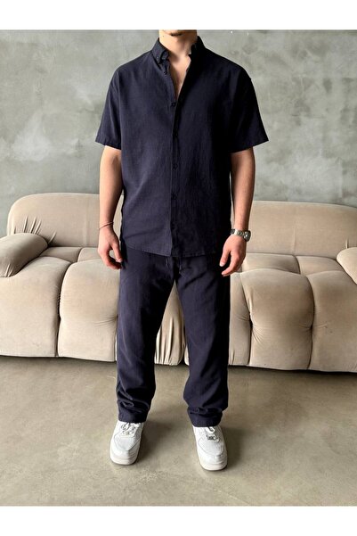 giyimbutik Yazlık Keten Takım Oversize