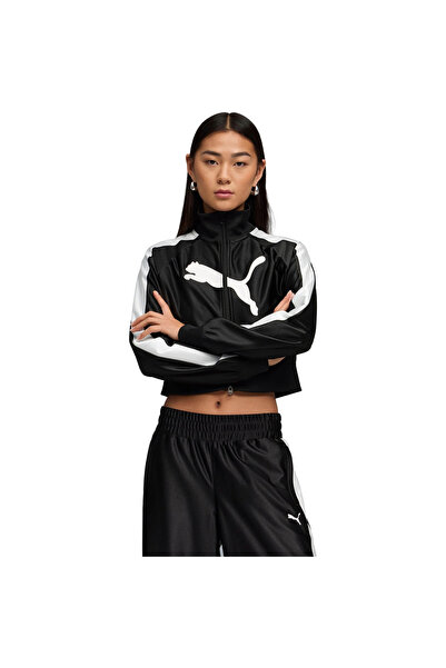 Puma Jacket Future archive T7slim Cropped Track, Black, Women