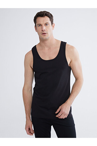 LC Waikiki Peak New Season U-Neck Combed Cotton Men's Undershirt