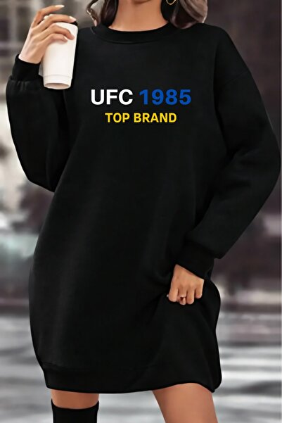 UFC 1985 TOP BRAND 3Yarn Large Size Women's P Cotton U Long Sleeve Crew Neck ...