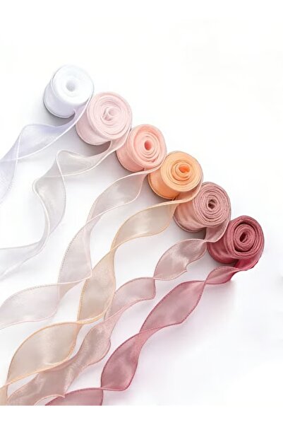 Generic 6 Rolls of Ribbon 4cm x 10yard Double-Sided Ribbon Tie Multicolor Dec...