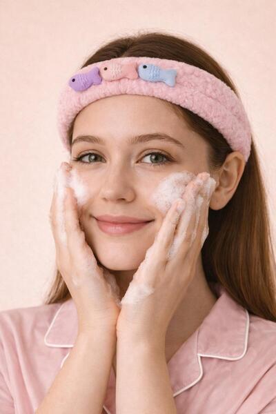 Katia&Bony Banda de păr cu accesorii pește, roz deschis