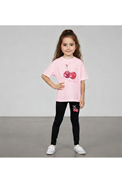 CACTUS COLLECTION SET CU IMPRIMEU CIREȘE, TRICOU ȘI COLANȚE