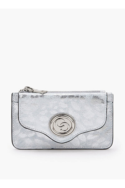 Celeste Metallic Print Card Holder with Zip Closure Ramadan Collection
