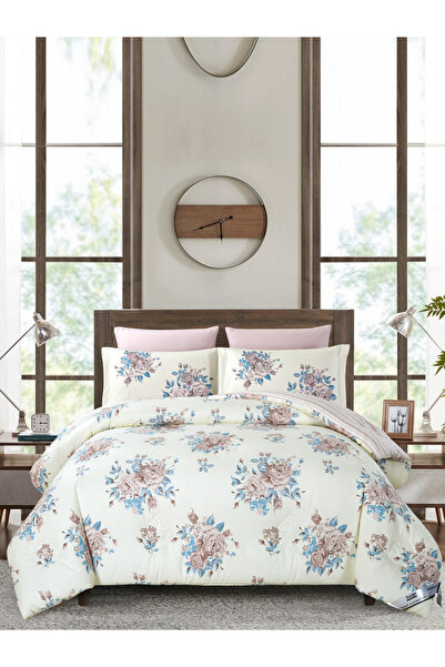 Donetella Luxury 4-Pc Reversible Comforter Set, Single 170×230cm, 400 GSM Pol...