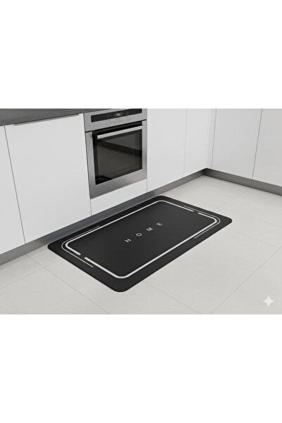 Perağ Black Diatomite Kitchen Mat 40X60 cm - Quick-Drying Water Absorbent Cou...