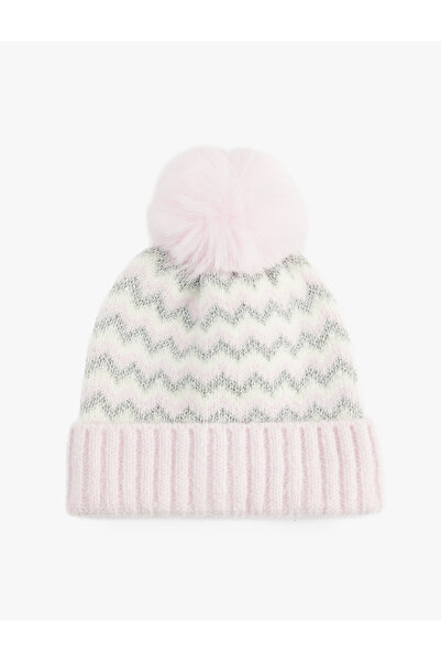 Koton cu model Tricotajuri tip beretă cu pompon