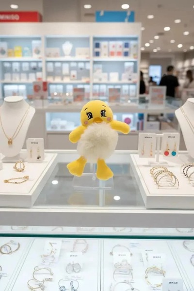 Miniso Ördek Figürlü Peluş Saç Lastiği