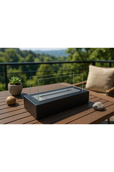 özgürce Şık Tasarımlı Masa Üstü Kokusuz Şömine, Gerçek Ateş Keyfi İçin Ideal