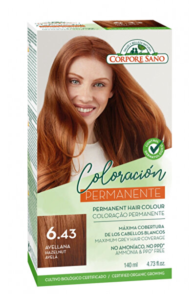 Corpore Sano Permanent Hair Dye, Ammonia-Free, 6.43 Chestnut