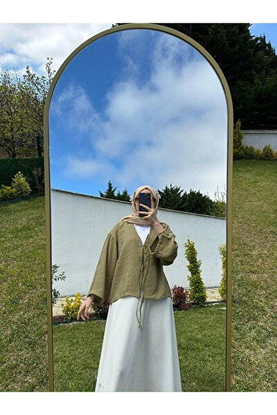 SAMSA Tie-Front 2-Tie Kimono Shirt Modern Hijab Stylish New Season Over-Skirt...