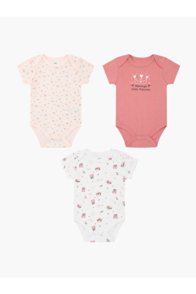 Mother's Choice By Styli Pack of 3- Princess Printed Bodysuit